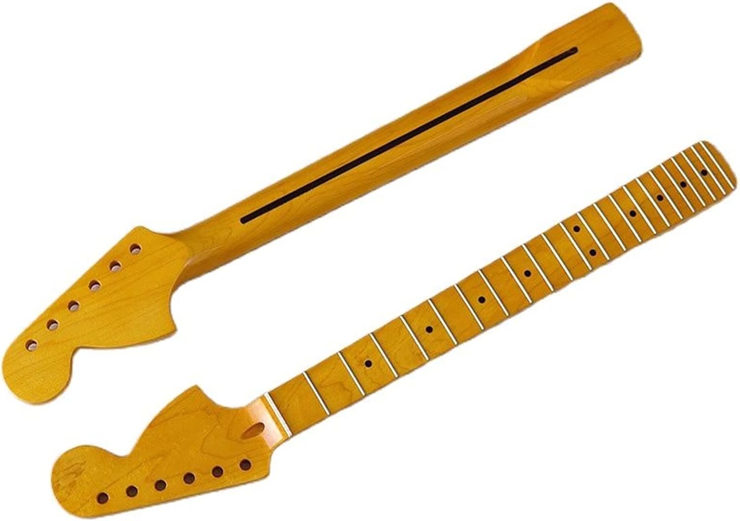 Big Head Yellow Guitar Neck High Gloss 6 Strings Electric Guitar Neck 22 Frets Electric Guitar Neck
