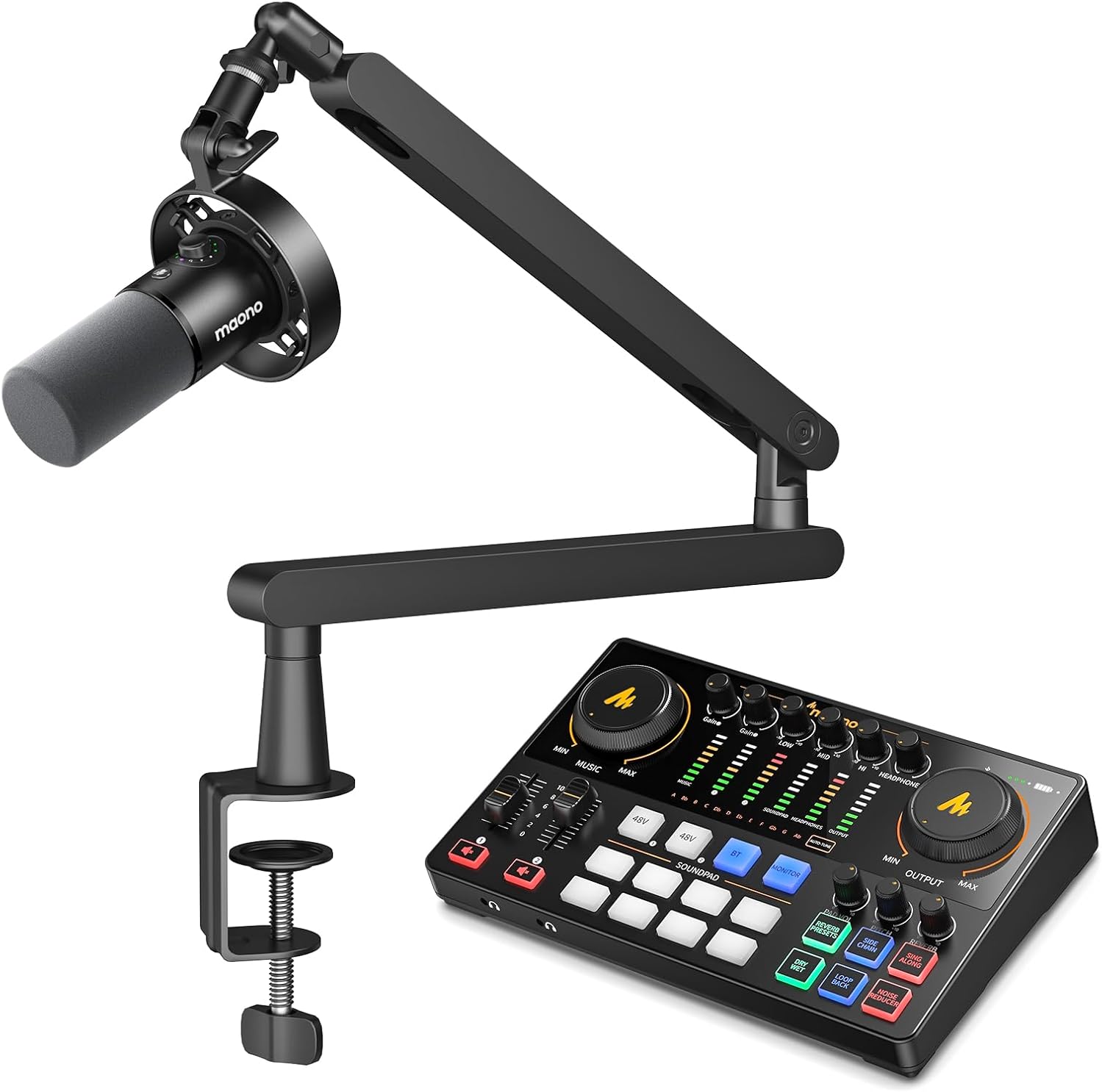 MAONO Podcast Equipment Bundle-XLR USB Podcast Recording Mic kit(PD300X+BA92+E2 Gen2)