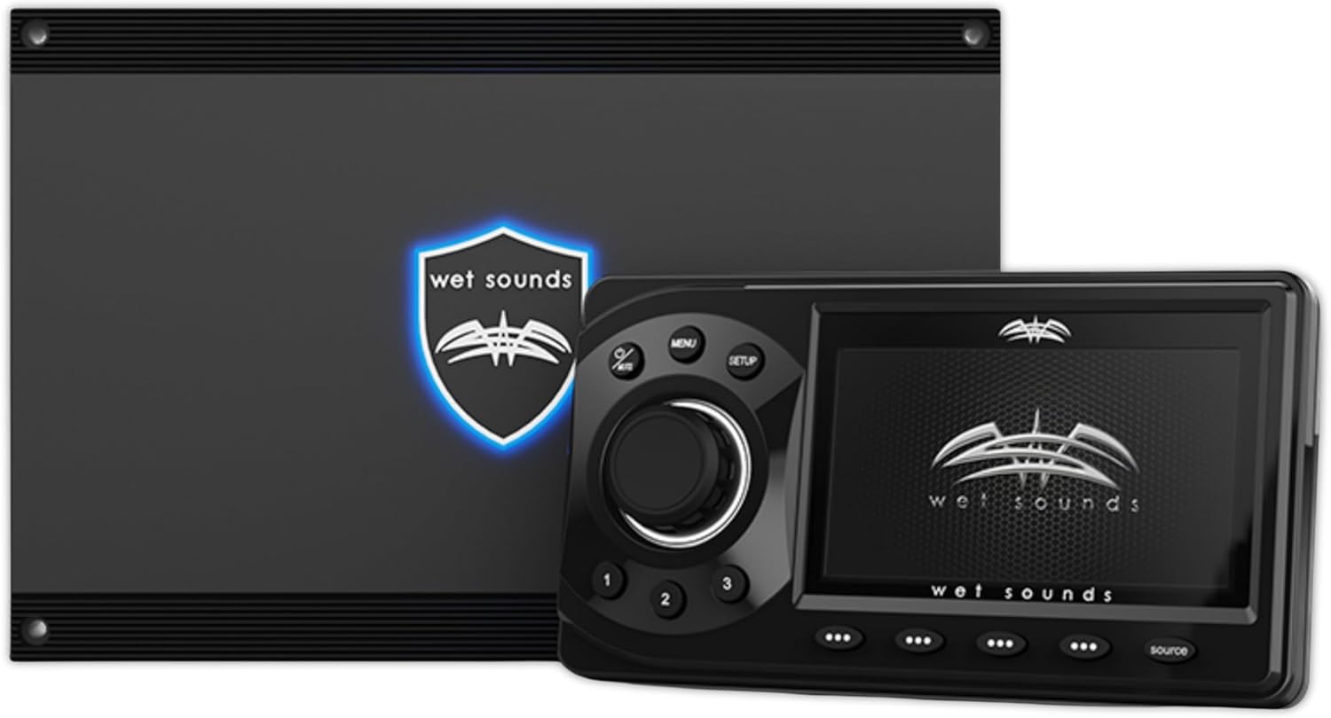 Wet Sounds WS-MC-1, Media Center 1 - Includes the MC-BB Black Box and the MC-MD Marine Display in a Kit