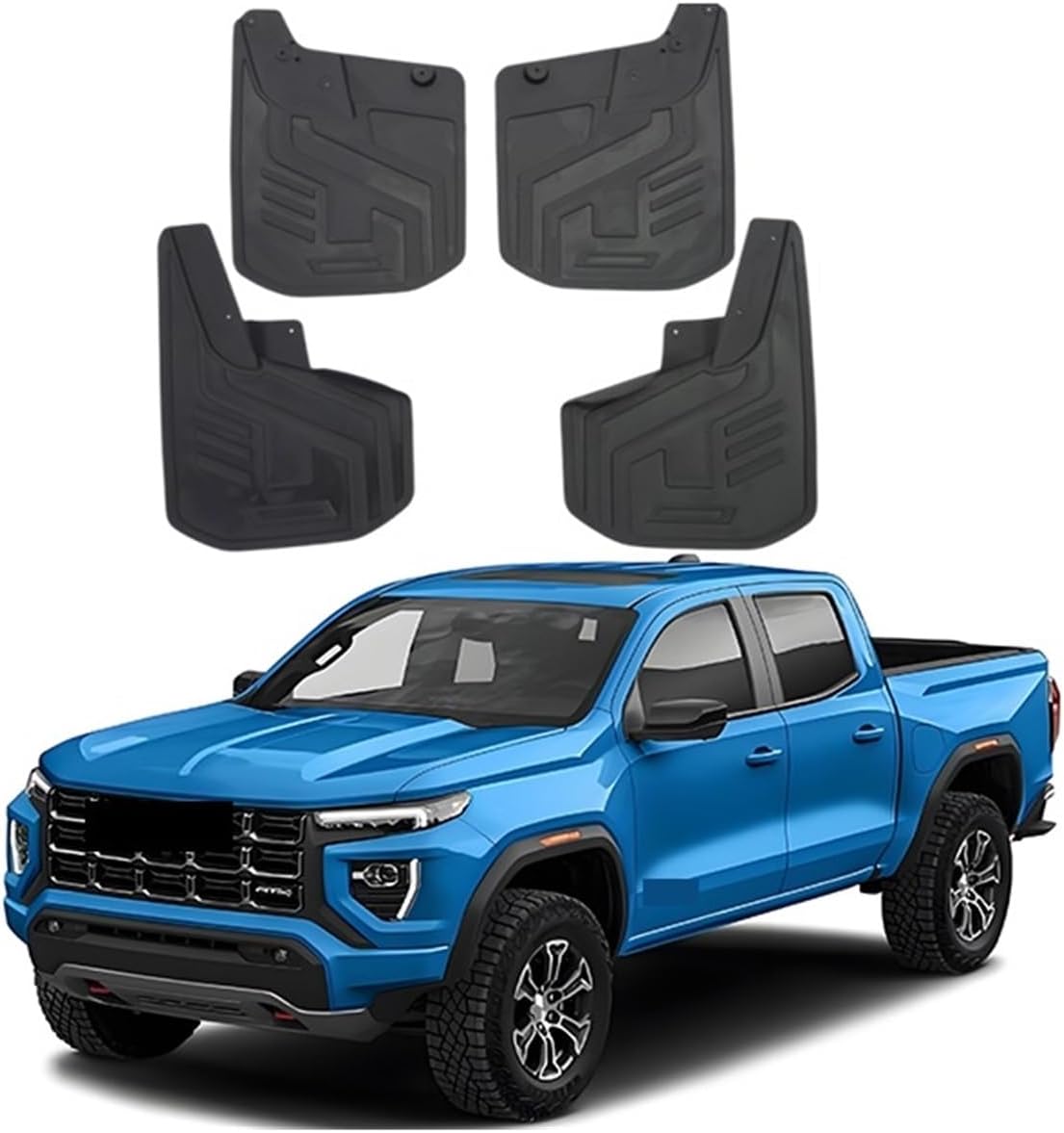 Compatible for Chevron Colorado GMC Canyon 2023 2024 2025 Car Mudguard Fender Mud Flap Guards Splash Mudflaps Front Rear 4pcs(GMC Canyon)