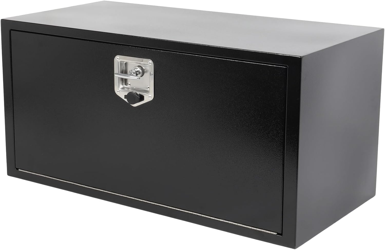 ECCPP 36inch Black RV Storage Organizer Trailer Storage ToolBox W/Lock & Keys, Heavy Duty Iron Truck Bed Tool Box, Underbody Flatbox Truck Car Outdoor Trailer Pickup