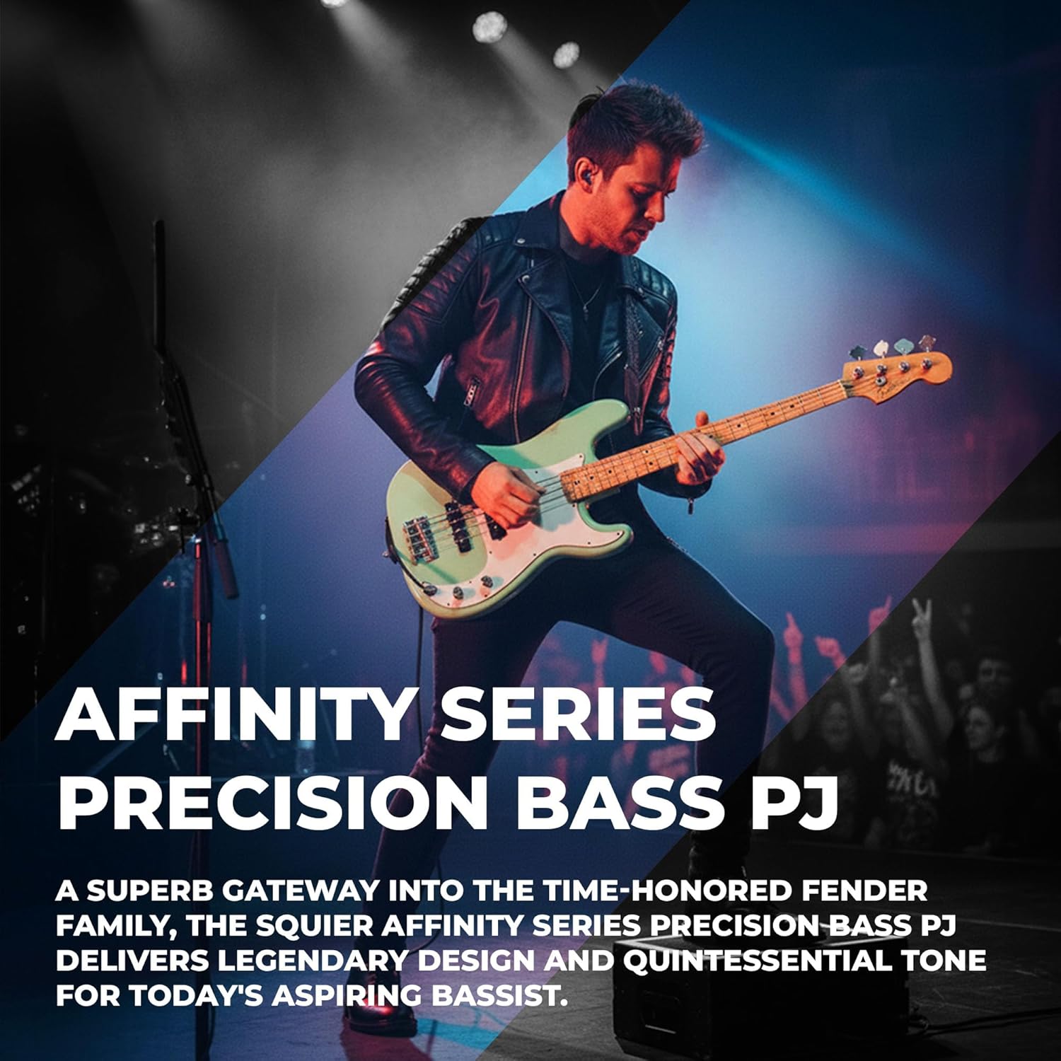 Squier FSR Affinity Series Precision Bass, Surf Green, Maple Fingerboard