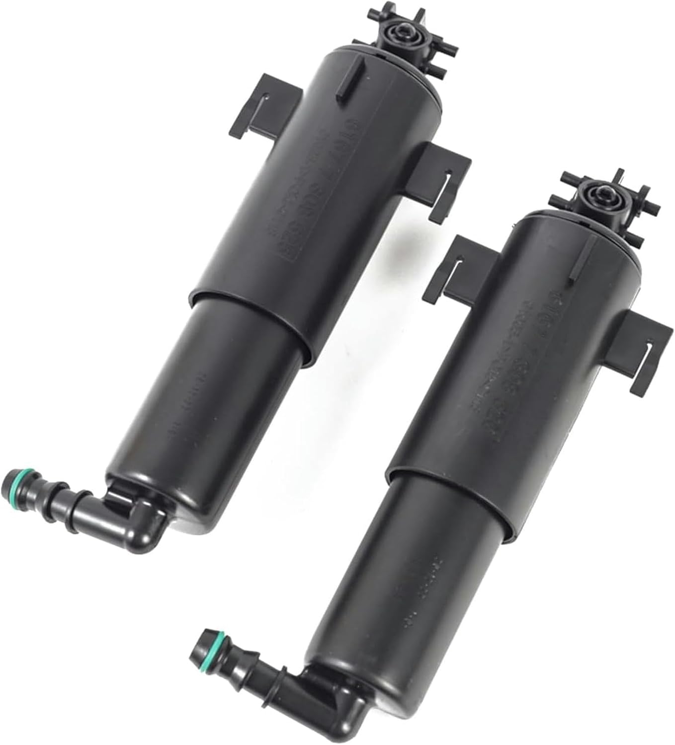 Car Headlight Washer Nozzle 2Pcs Car Headlight Washer Nozzle Headlamp Cleaning Jet Pump Head Light Water Sprayer OEM No. 61677308525 61677308526