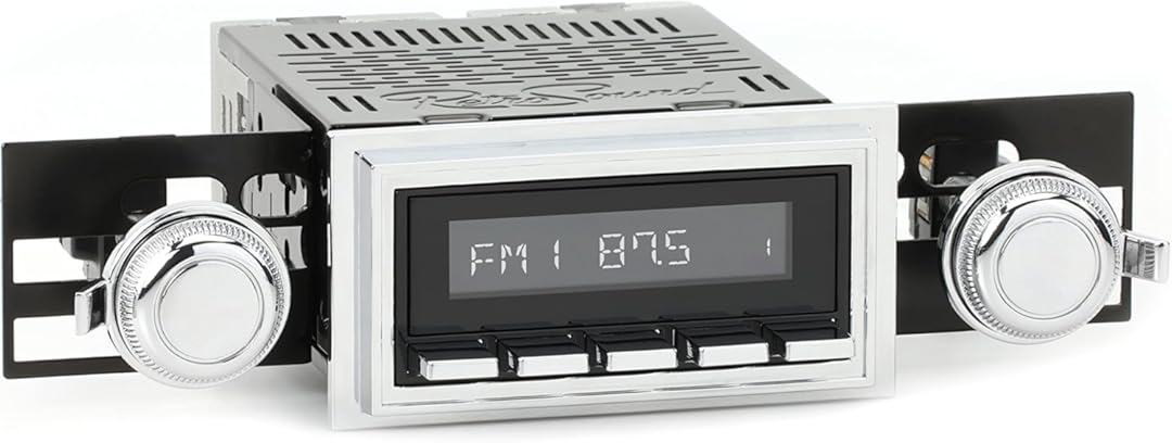 RetroRadio Compatible with 1969-72 Ford LTD Features Include Bluetooth, USB, AM/FM HBC-M2-126-03P-73PF1