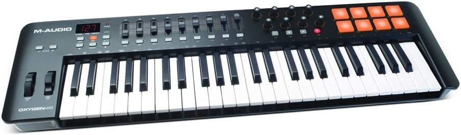 M-Audio Oxygen 49 IV | 49-Key USB/MIDI Keyboard with 8 Trigger Pads & A Full-Consignment of Production/Performance Ready Controls