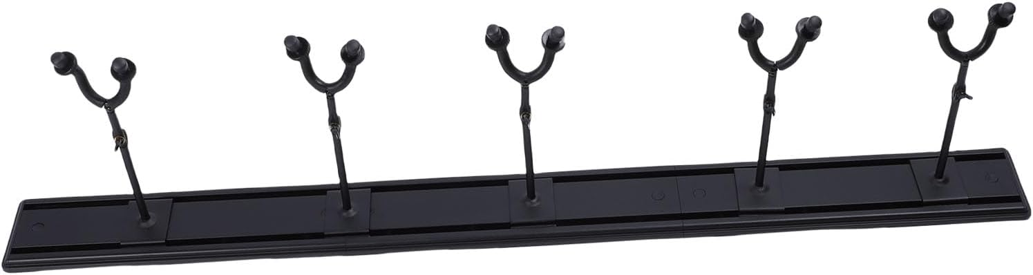 Guitar Wall Mount 5 Adjustable Hooks Metal Hanger Rack for Acoustic Electric Guitars Space Saving Display System for Music Enthusiasts Home Studio Aluminum Alloy