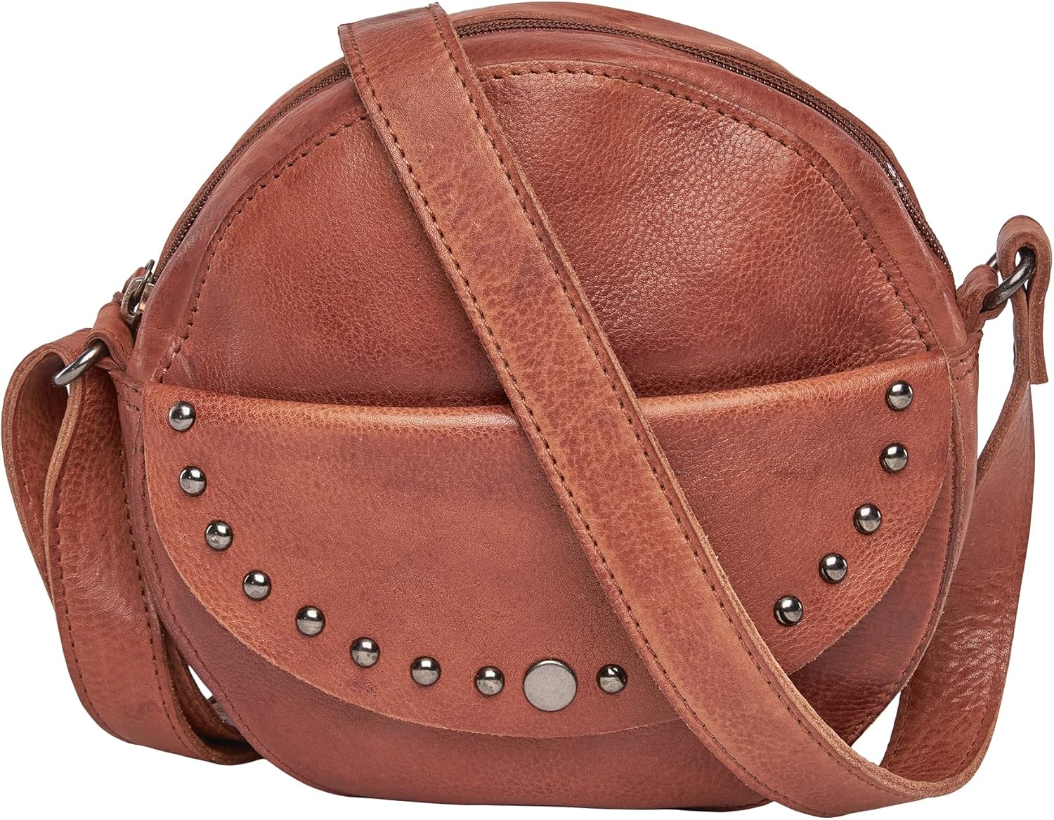 Locking Concealed Carry Mia Leather Crossbody Purse for Handgun with Universal Holster