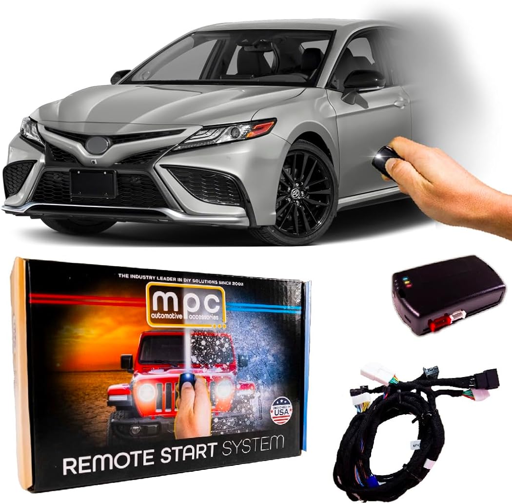 MPC Remote Start Kit Compatible with 2018-2022 Toyota Camry || Push-to-Start || 100% Plug n Play Harness || Press Fob 3X Lock to Start