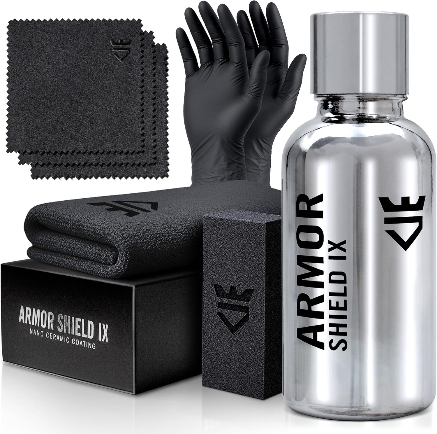 AvalonKing Armor Shield IX – DIY Ceramic Coating for Cars – High-Performance 82% Active Content for Deep Gloss & Long-Lasting Protection – Weatherproof Multi-Surface Car Ceramic Coating Kit – 30ml
