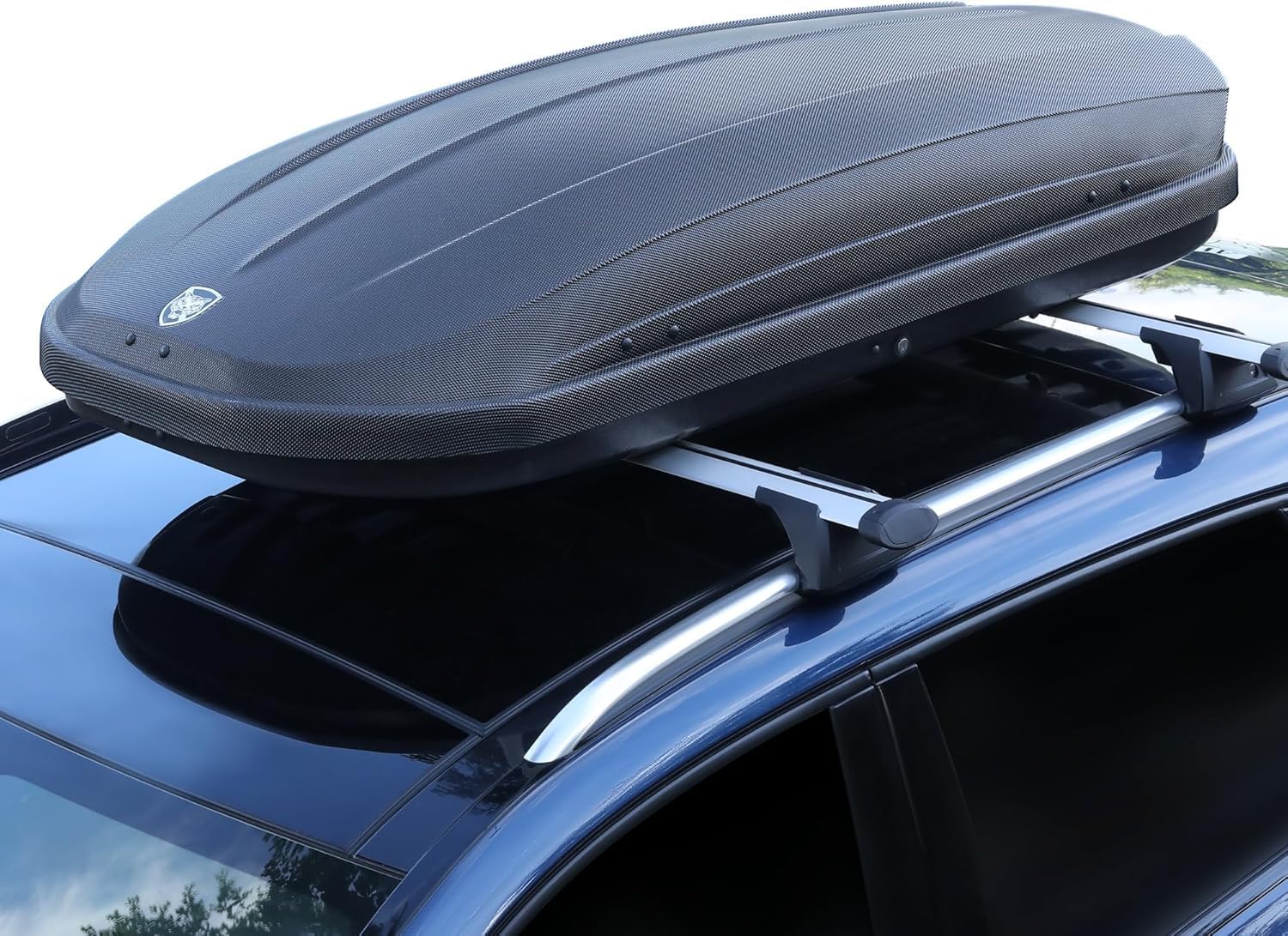 Rooftop Cargo Box Carrier 14 Cubic,Hard Shell Rooftop Cargo Carrier Dual-Side Opening for Car Storage,165Lbs Weight Capacity with Secure Straps&Keys