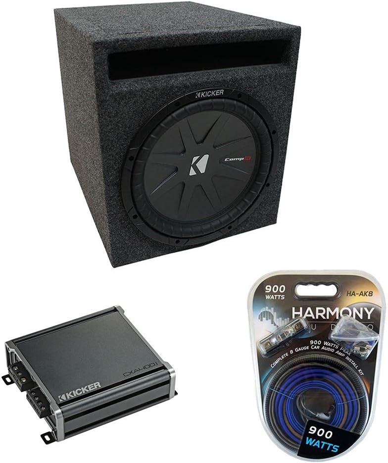 Harmony Audio HA-AK8 Universal Car Stereo 8 Gauge Amp Install Kit, 43C124 Single 150W RMS 4 Ohm 12