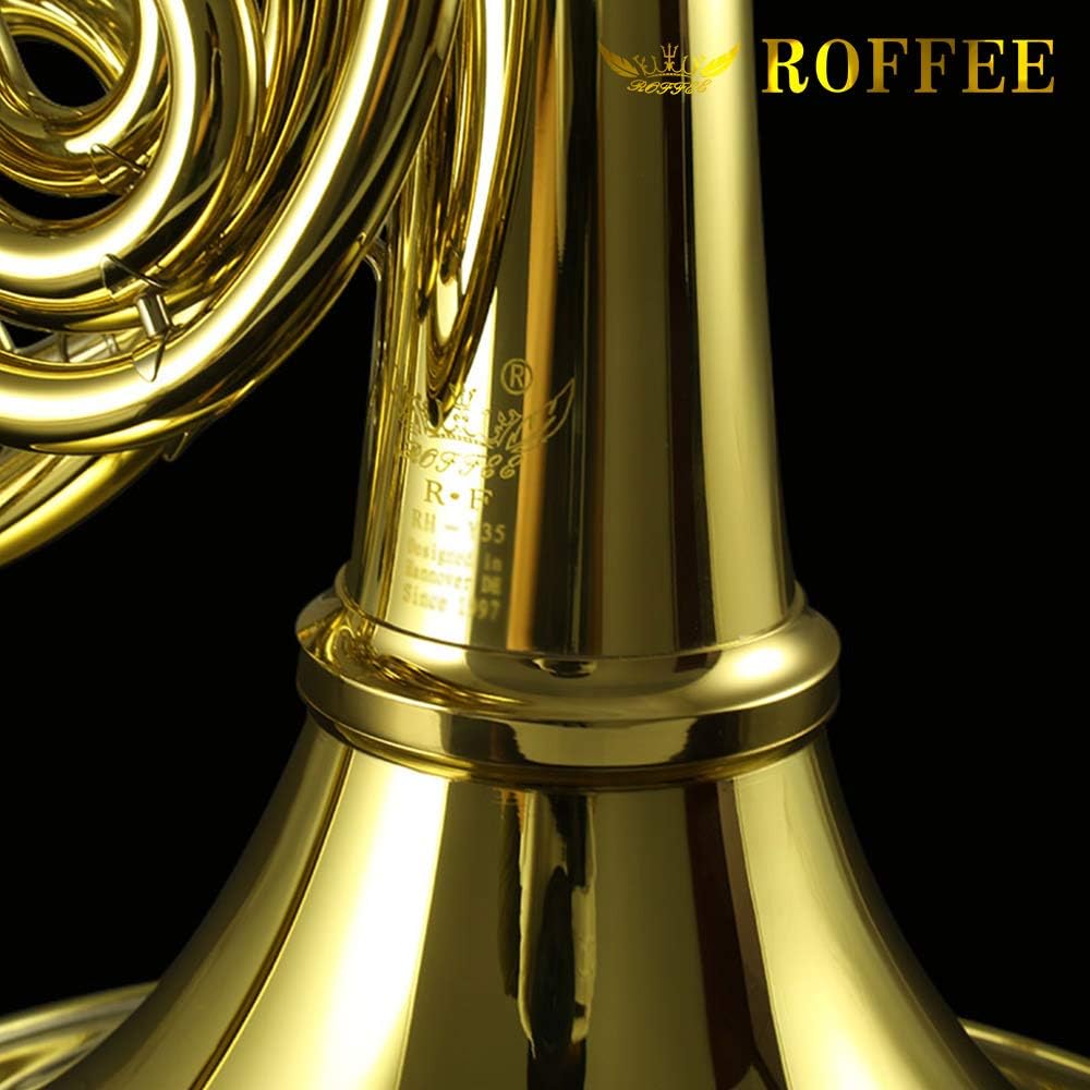 Y35 Symphony Orchestra Brass Gold Lacquer F Tone Bb 4 Key Double French Horn