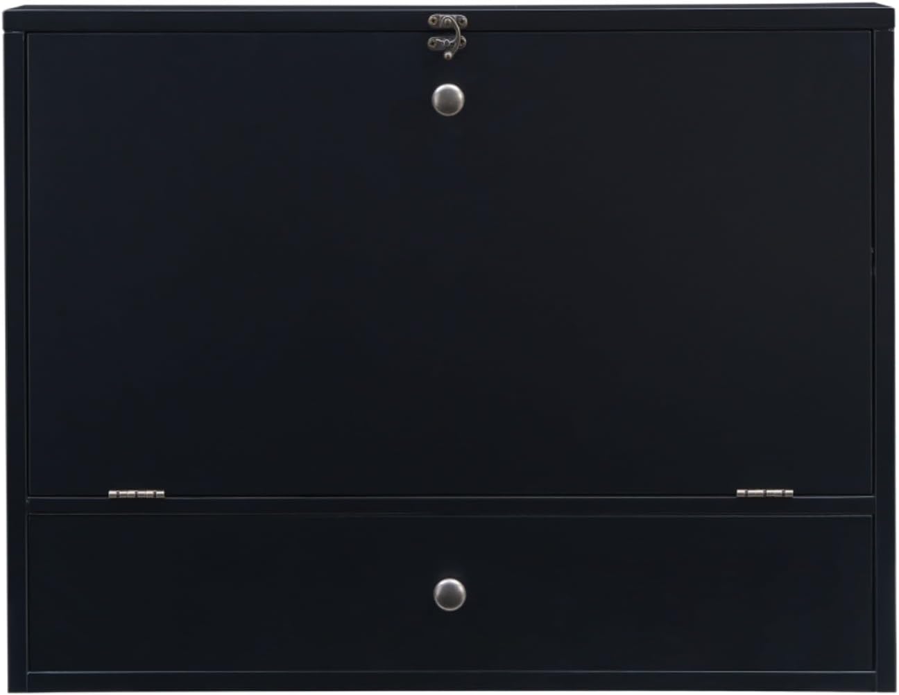 Hassyee Modern Design Wall Mount Laptop Desk for Small Spaces, Corner Fold-Down Writing Table Desk with Storage Drawer and Shelves, Easy to Assemble