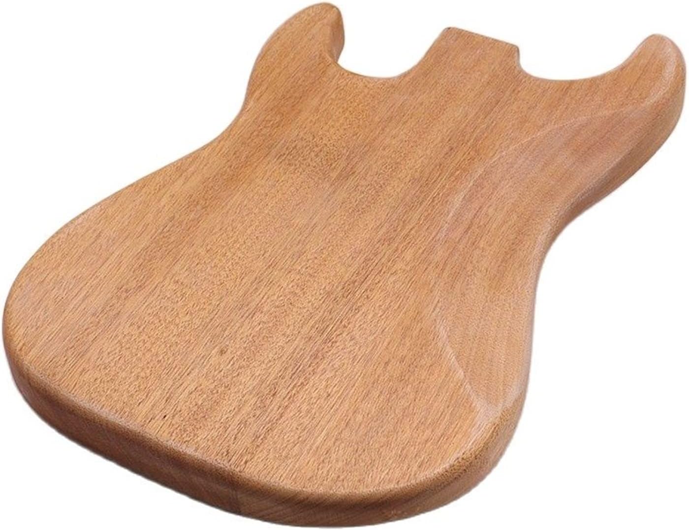 FLFL Wood Color Okoume Wood Hard Tail Guitar Body Electric Guitar Barrel Matte Finish Parts Unfinished Body Unfinished Guitar Kit