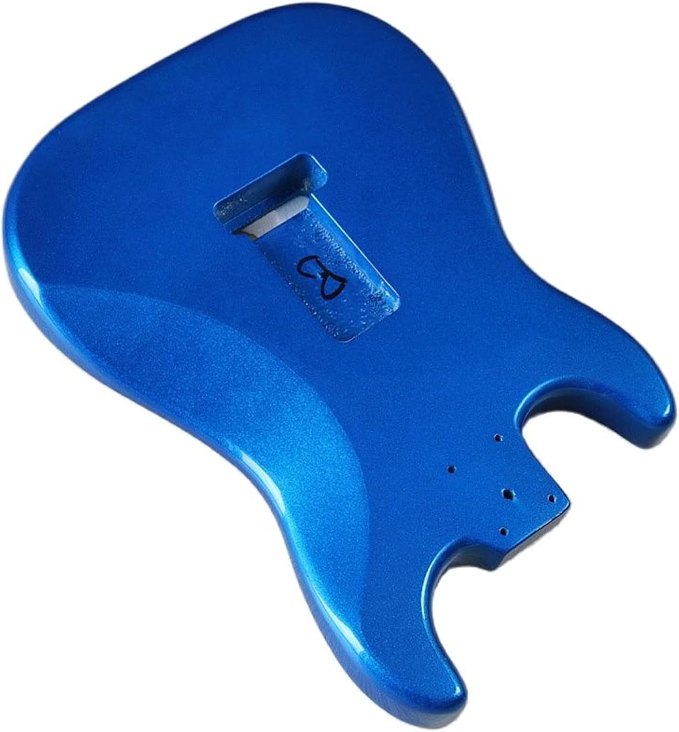 FLFL for ST Electric Guitar Body Blue Poplar Wood Guitar Accessories Guitar Barrel 5.7cm Pocket Width Unfinished Guitar Kit