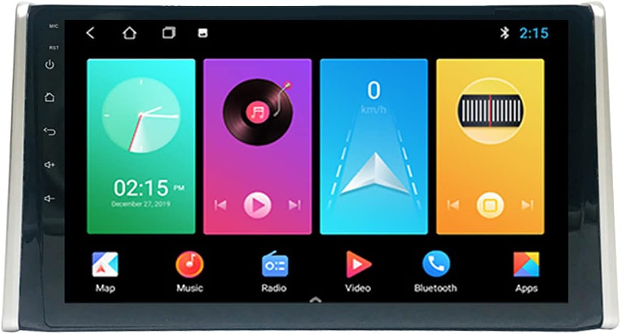 Android 10.0 Car Radio Multimedia Audio Video Player for Toyota RAV4 2019 with Rear View Camera Supports Carplay Mirror Link Steering Wheel Control AUX USB FM/AM Bluetooth