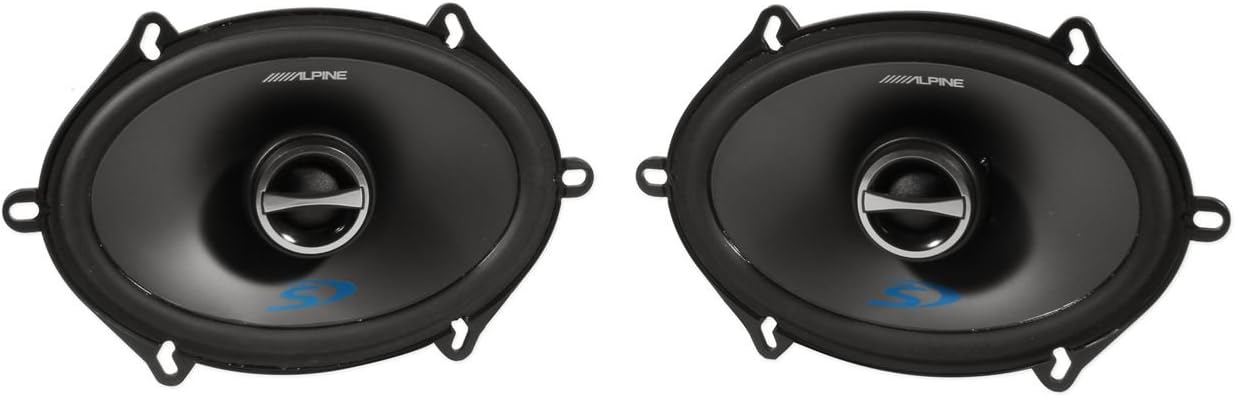 Alpine Sps-517 5 x 7 Inch 2 Way Pair of Car Speakers Totalling 460 Watts Peak / 150 Watts RMS