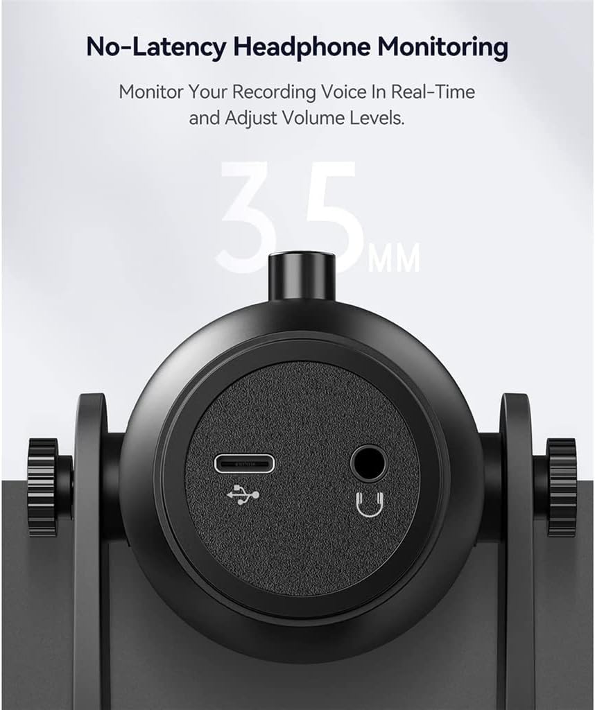 USB Microphone Professional Condenser Microphone Suitable for Computer Notebook Phone Recording Singing Game Streaming