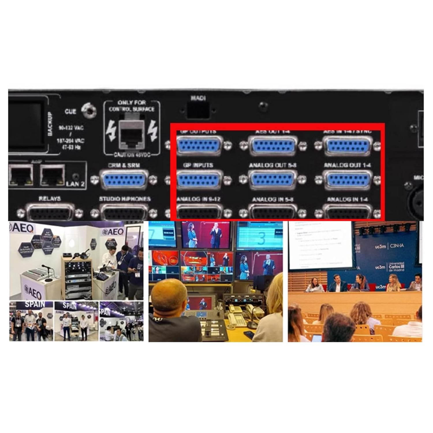 DB15 Male to 4 XLR 3Pin Female Professional Analog Audio Mixer Connection Cable for Used for Ultra Compact Audio Mixers 1.5Meter