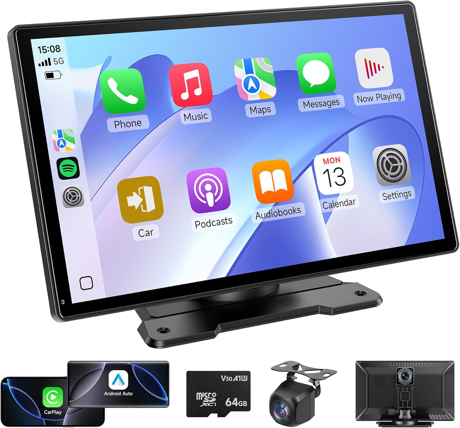Wireless CarPlay Screen for Car, 9