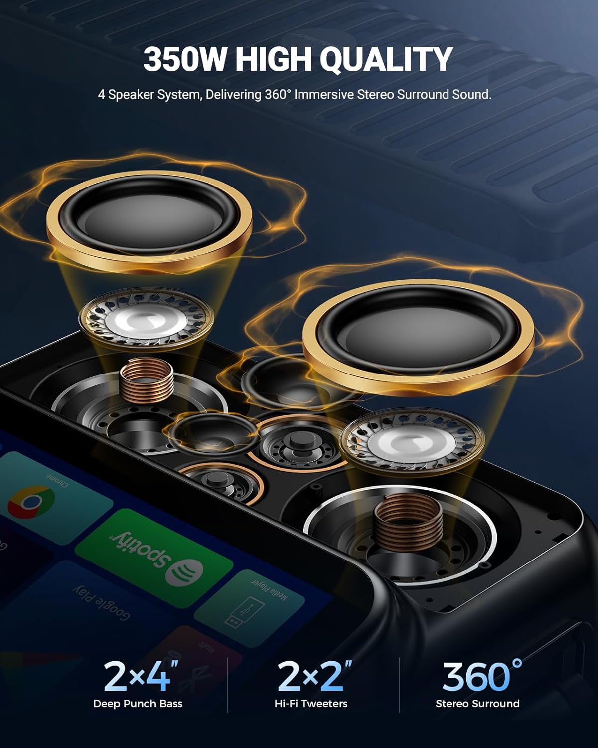 SEALIGHT Karaoke Machine for Adults-with Screen 13.3