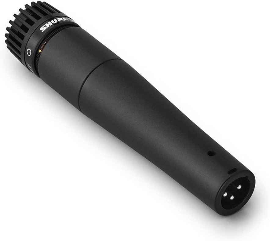 Shure SM57 Professional XLR Dynamic Microphone – Cardioid Mic for Instruments, Amplifiers, Drums & Live Performance Recording (SM57-LC)