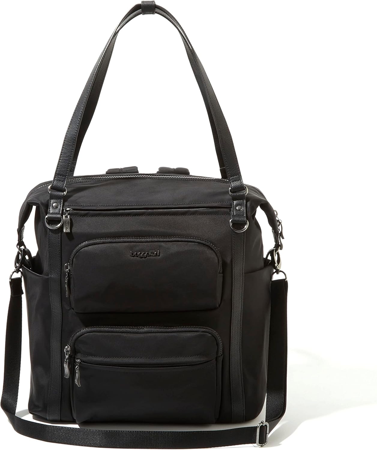 Baggallini Nolita Convertible Backpack - 11x14” Travel Backpack Shoulder Tote Crossbody Bag w/RFID Tech, Luggage Sleeve & Laptop Pocket