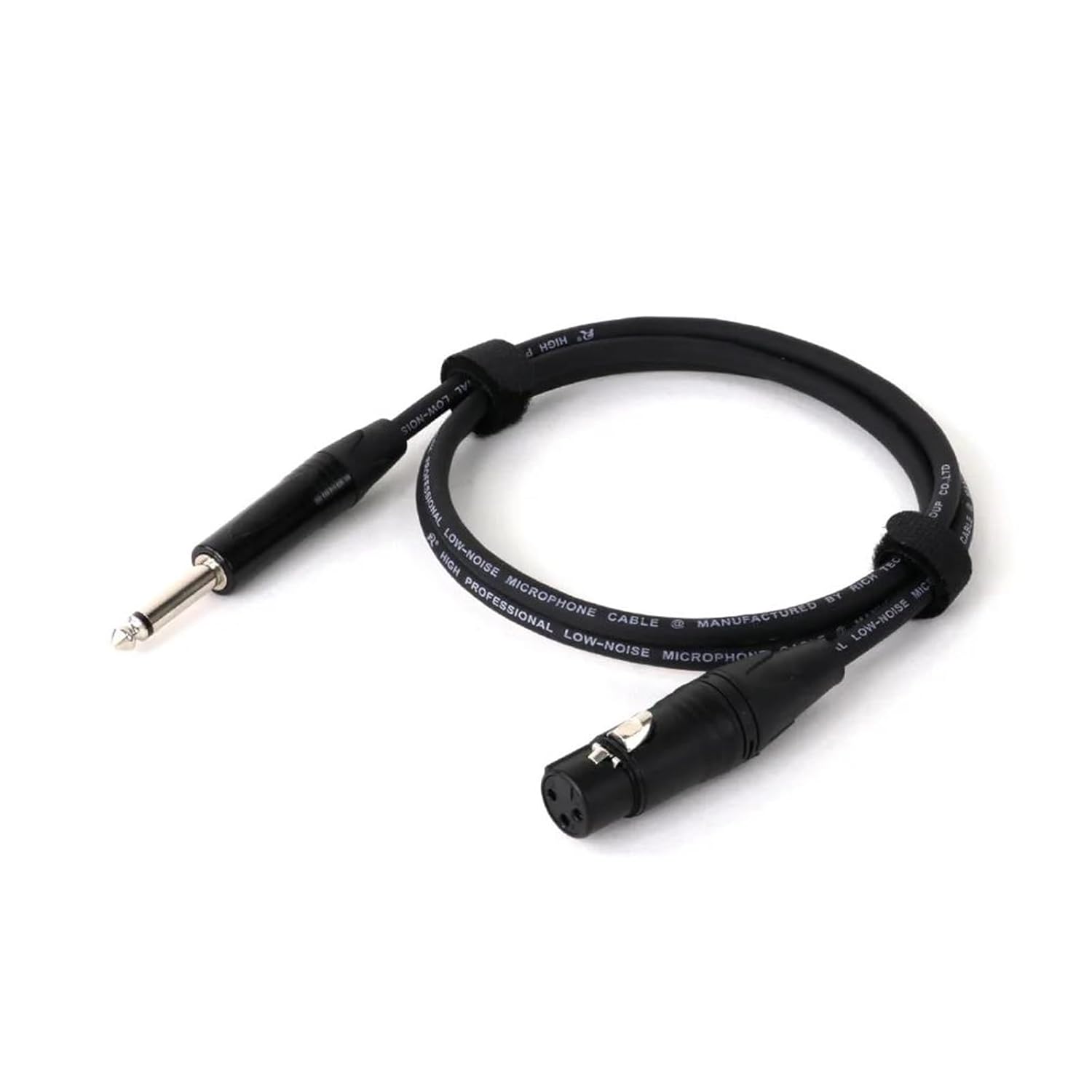Guitar Audio Cable 1PC Mic Cord Jack 6.35/6.5 Mono Male to Female 1/4'' TS to XLR Microphone Cable for Speaker Guitar Amplifier(Black,15m)