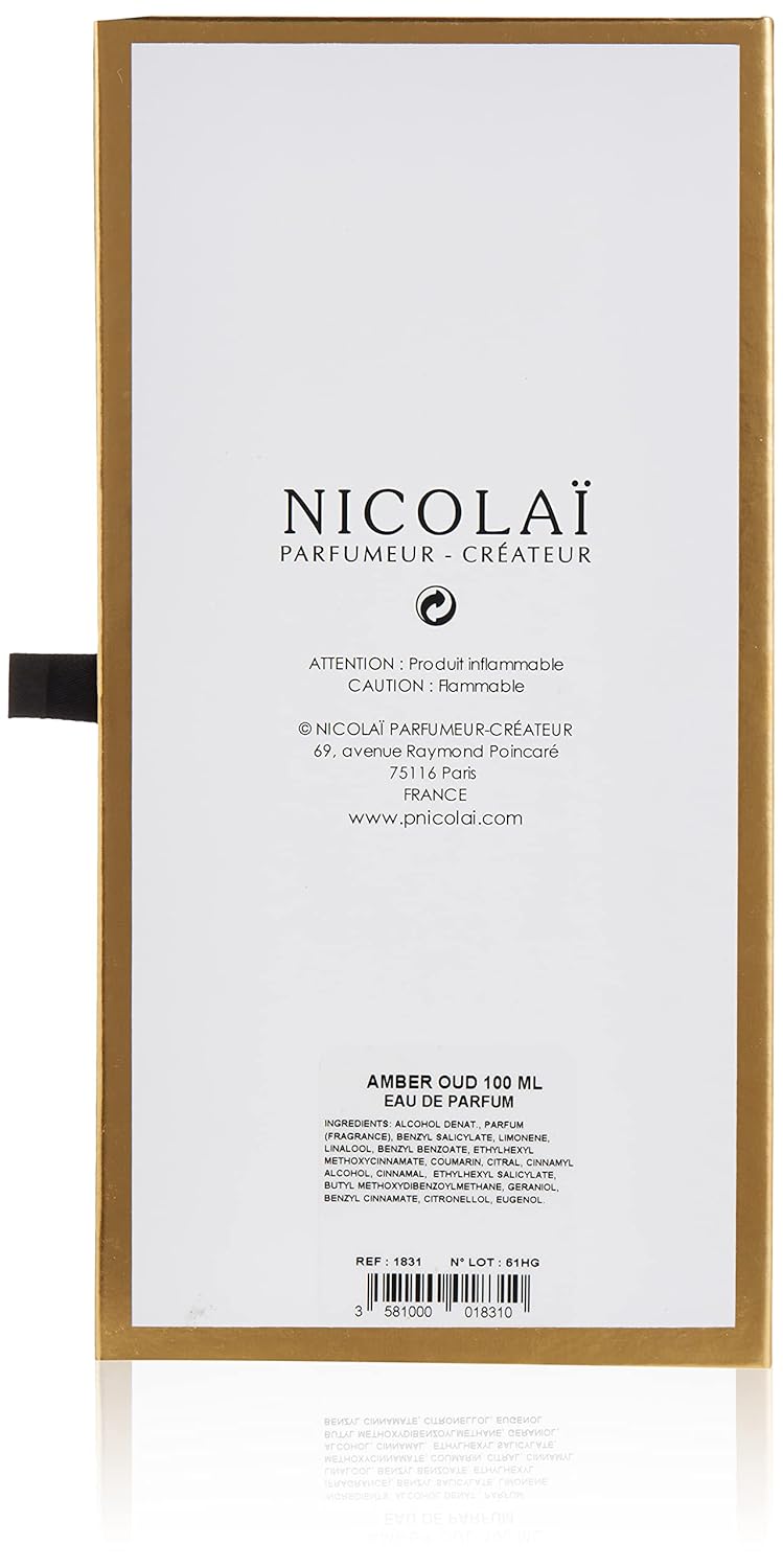 Amber Oud by Parfums De Nicolai Eau De Parfum 3.3 oz Spray