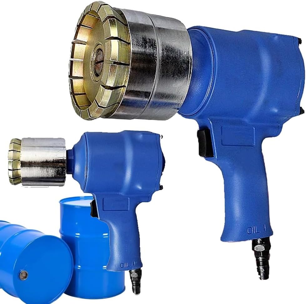 200L Pneumatic Oil Barrel Crimper, 35/70mm Manual Oil Barrel Sealing Machine, Oil Drum Pressure Cap Sealing Barrel Crimping Tool, Maximum Pulling Force 1300Lbs, for Barrels, Paints(35mm+70mm)