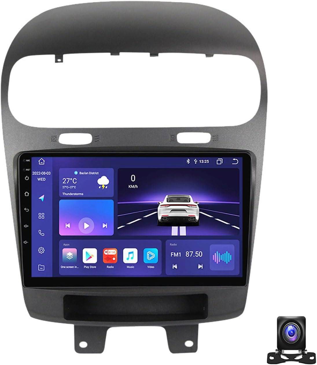 Android 13 Car Stereo 9 Inch Touchscreen with Carplay/Auto Radio Receiver for Dodge Journey 2011~2020 Bluetooth MP5 Player with AHD Backup Camera/FM/SWC/RDS/DSP,8 core m800s 8g+256g