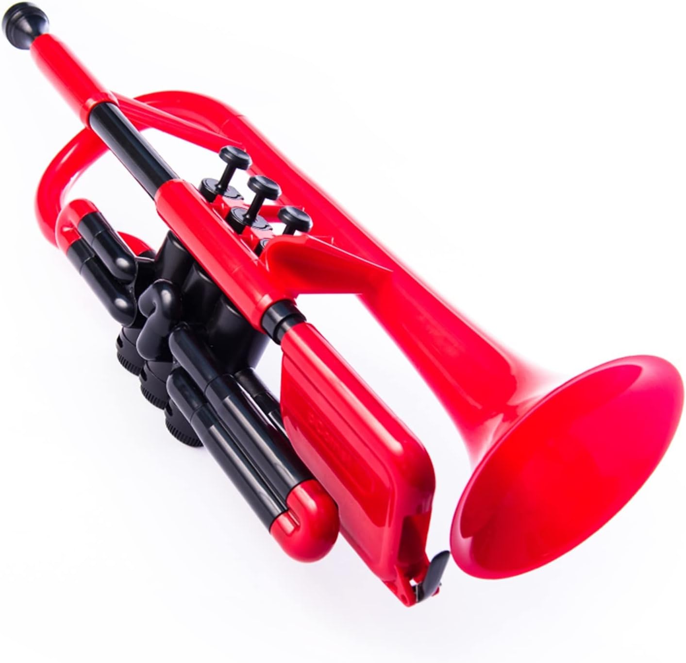Trumpets Beginner Plastic Cornet Small Brass Musical Instrument B Flat Short Number Beginner Grade Examination Performance Trumpet Set (Color : Red)