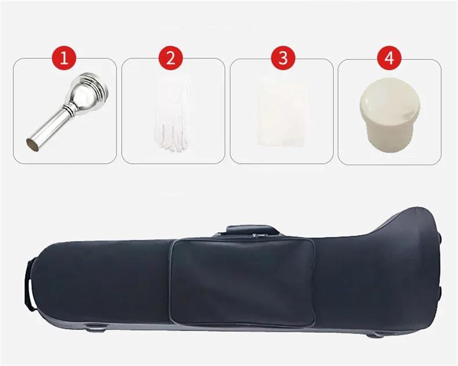 Professionals euphonium B-flat Silver Plating Technology Tenor Trombone Band