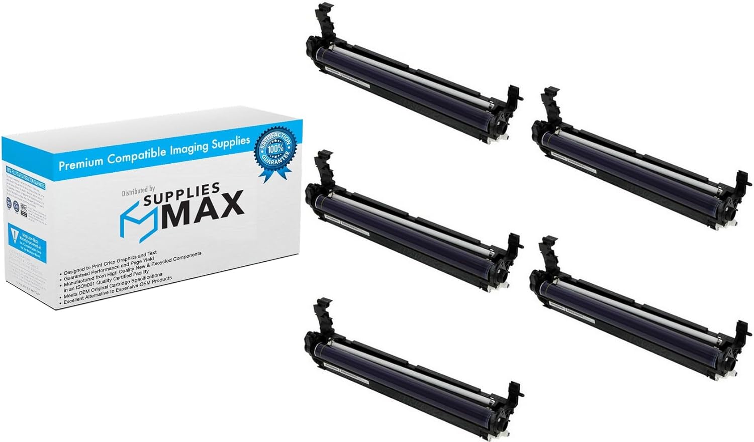 Compatible Replacement for Gestetner Corp MP-C2003/MP-C2003SP/MP-C2503/MP-C2503 Essential/MP-C2503 Plus/MP-C2503SP Drum Unit Combo Pack (2-BK/1-C/M/Y) (D188-22642B1CMY)