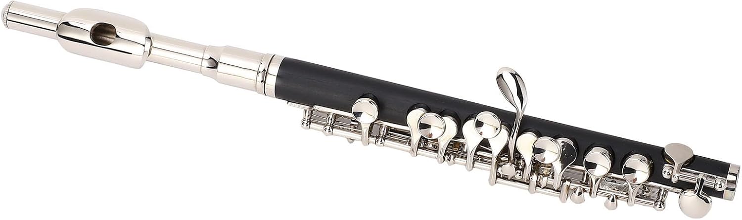 Aramox C Piccolo Flute Instrument with CNC Processed Bladder Holes, Easy to Play for Beginners, Suitable for the Note Test, Musical Initiation