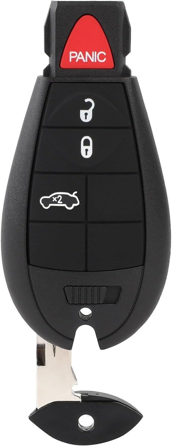 ECCPP IYZC01C Keyless Entry Remote Car Key Fob Replacement for 2008-2010 Fit for Chrysler 300 3.5L 2010 Fit for Chrysler 300 5.7L 4 Buttons Pack of 2
