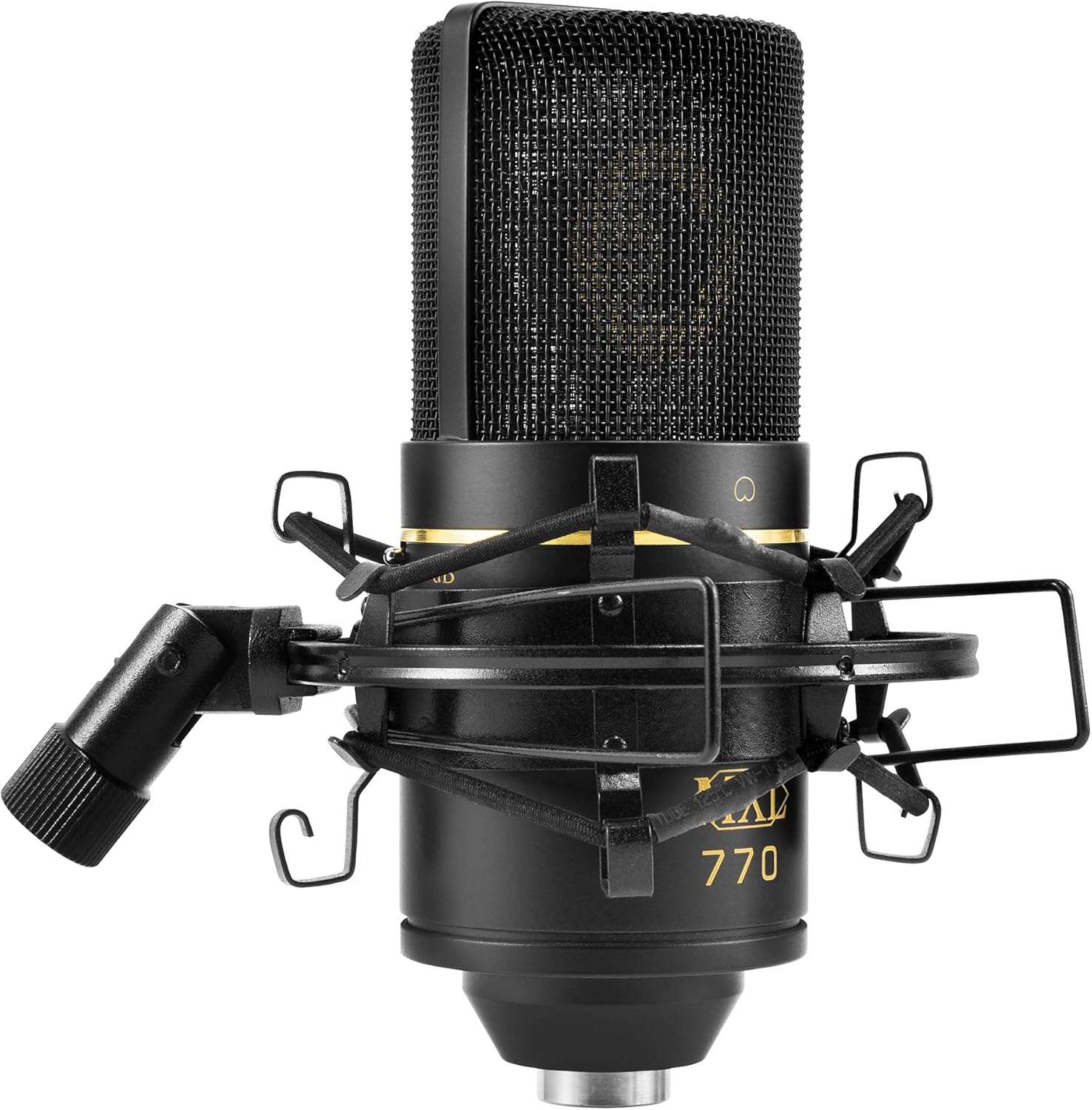 MXL 770 Condenser Microphone for Podcasting, Singing, Home Studio Recording, Gaming & Streaming | XLR | Large Diaphragm | Cardiod (Black)