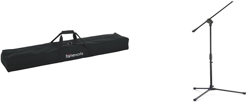 Gator Carry Bag Fits 6 Microphone Stands with Samson MK-10 Microphone Boom Stand