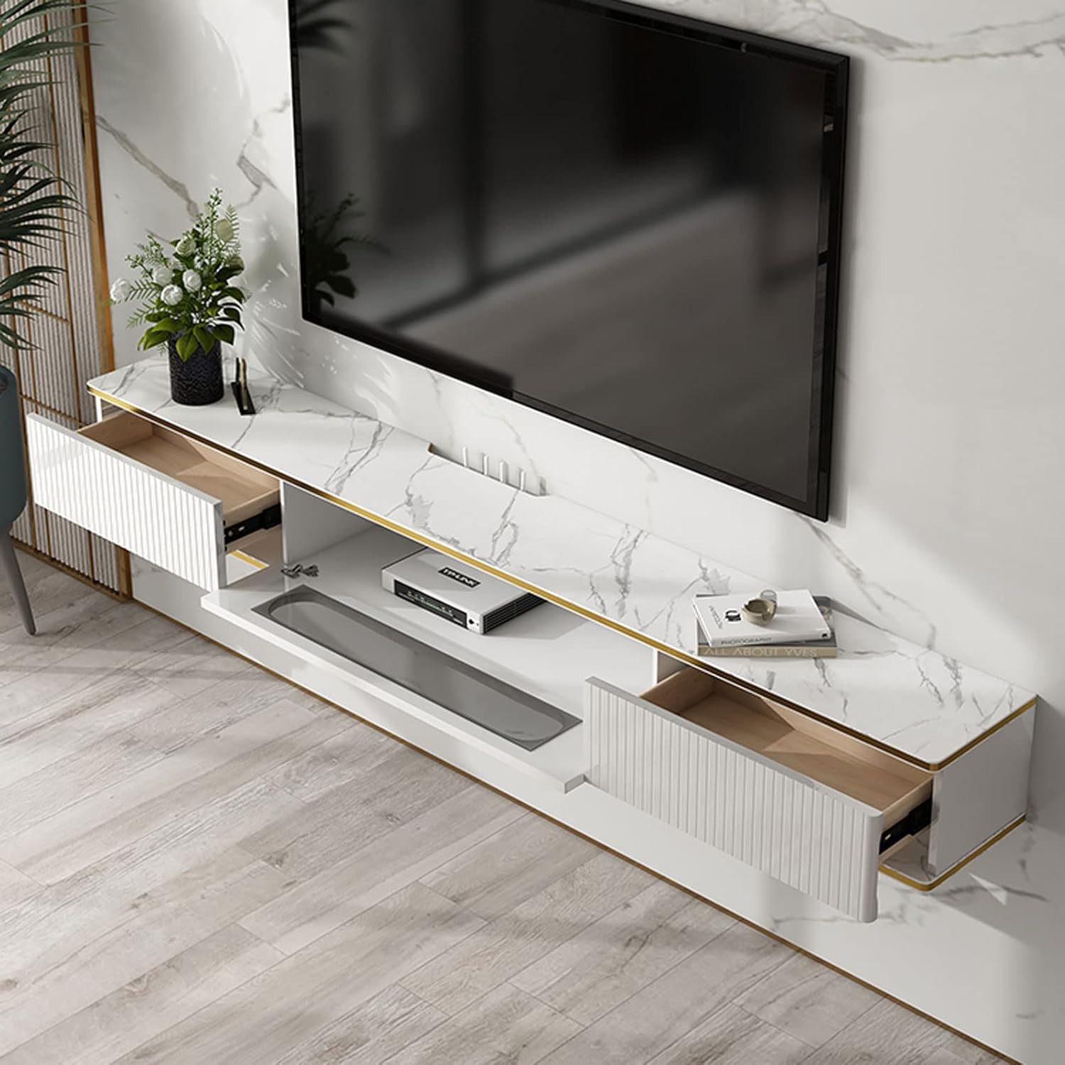 Floating Shelf Wall Shelf Wall Mounted TV Cabinet TV Stands TV Console TV Shelf Bookcases Wall Mount Corner Shelves Display Ledge Utility Storage Shelf Home Décor Accents Shelves Organizer