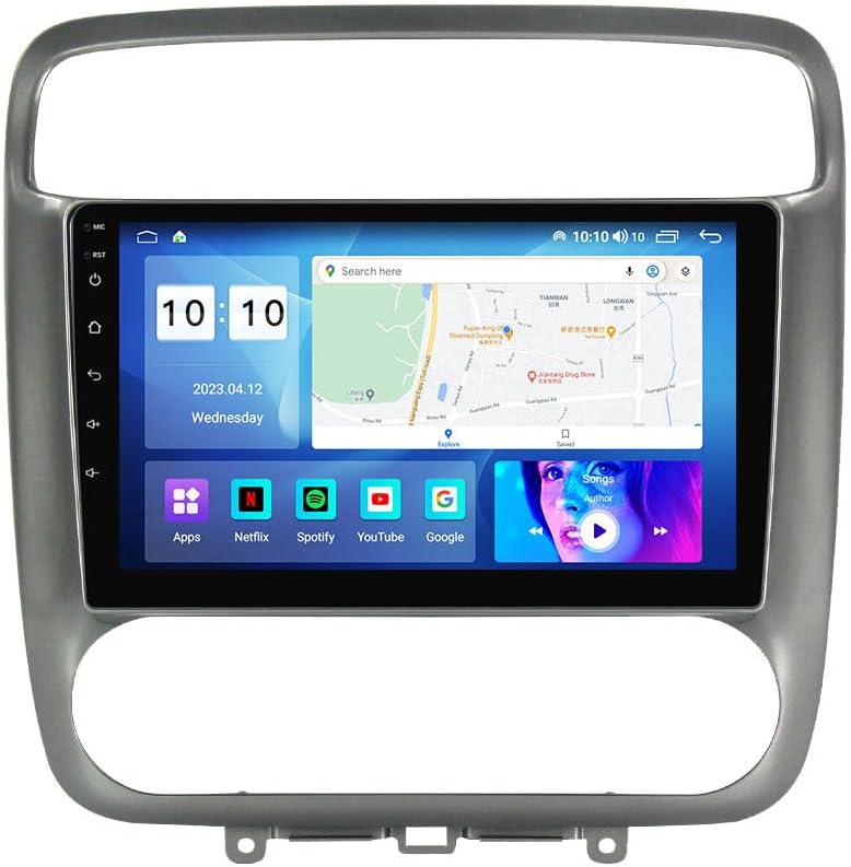 Android Car Stereo for Honda Stream 2000-2006,9 inch IPS Touchscreen with Upgrade Wireless CarPlay & Android Auto,WiFi/GPS,Support SWC and Subwoofer,8-Core 8G+256G