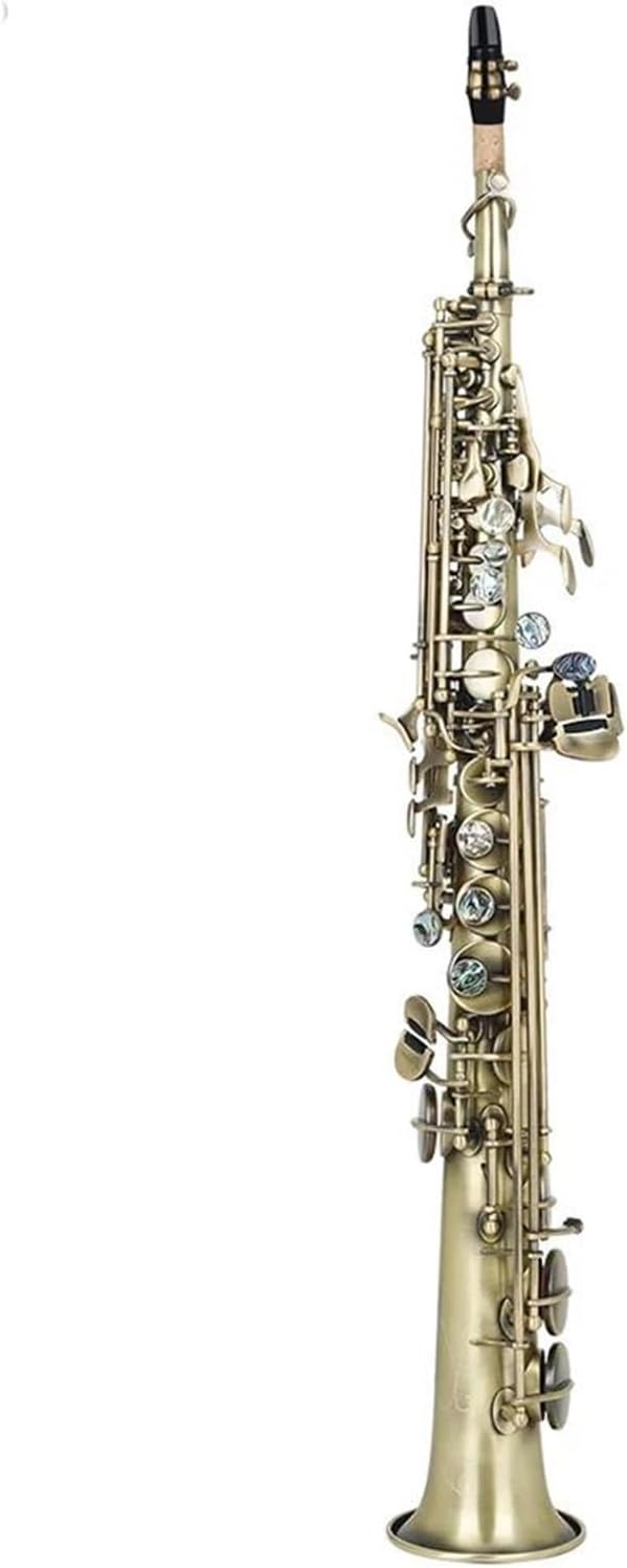 Beginner saxophone Soprano Saxophone Bronze Straight Sax Bb B Flat Saxofon Woodwind Musical Instrument With Saxophone Accessories