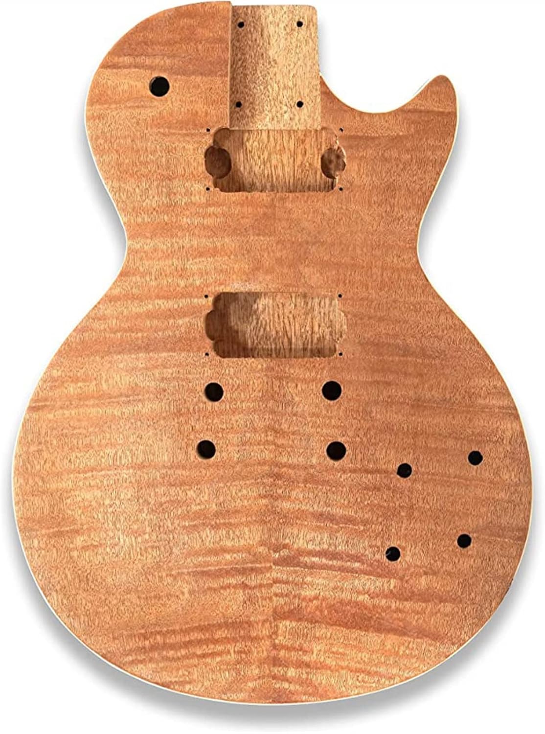 TSTS DIY Electric Guitar Set Mahogany Body Rosewood Fingerboard Guitar Assembly Complete Parts Kit Unfinished Electric Guitar Kit