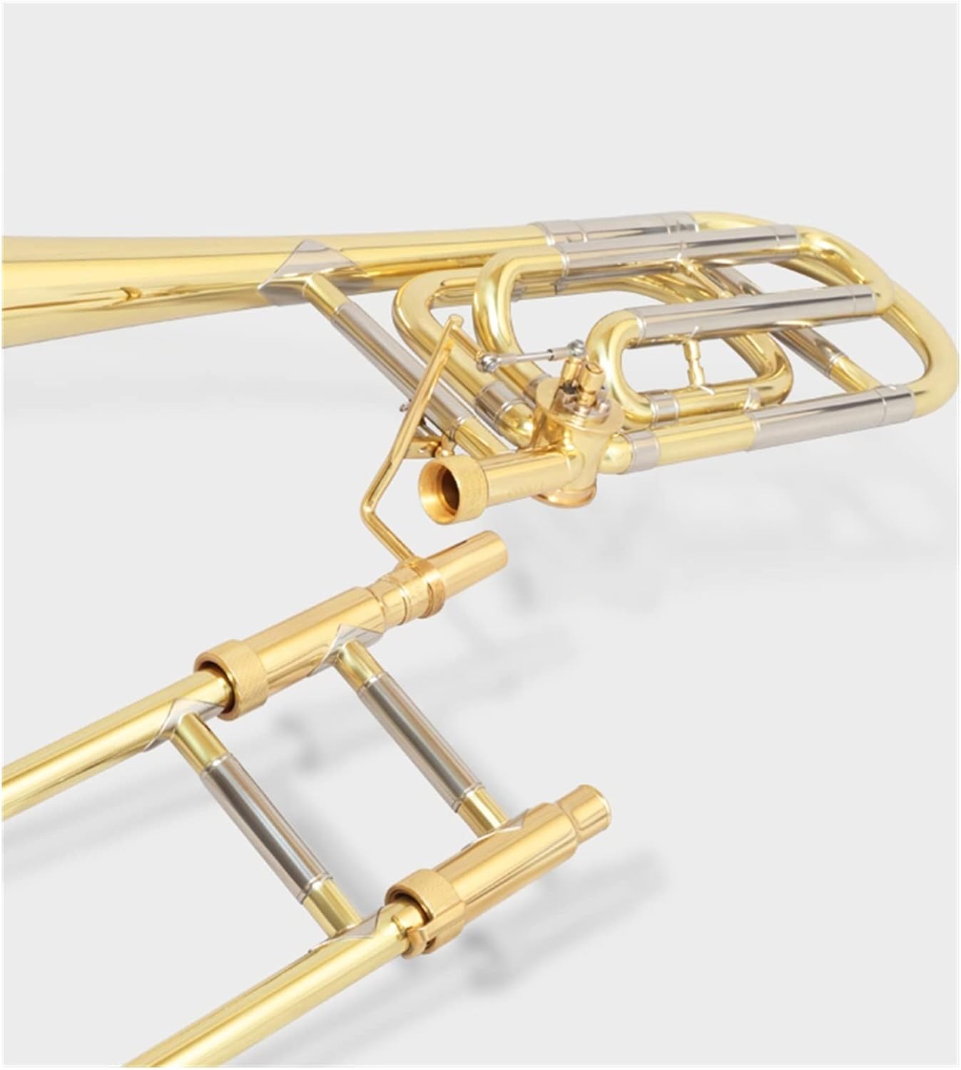 FLFL Student Trombone Tenor Trombone Musical Instrument B Flat to F Key Tenor Trombone