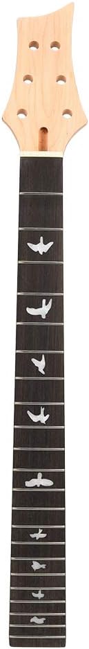 Electric Guitar Neck, 22 Frets Electric Guitar Neck Fingerboard Solid Wood Blackwood Fingerboard for Electric Guitar Musical Instrument Accessories for Electronic Guitar Lovers Electric Guitar Neck