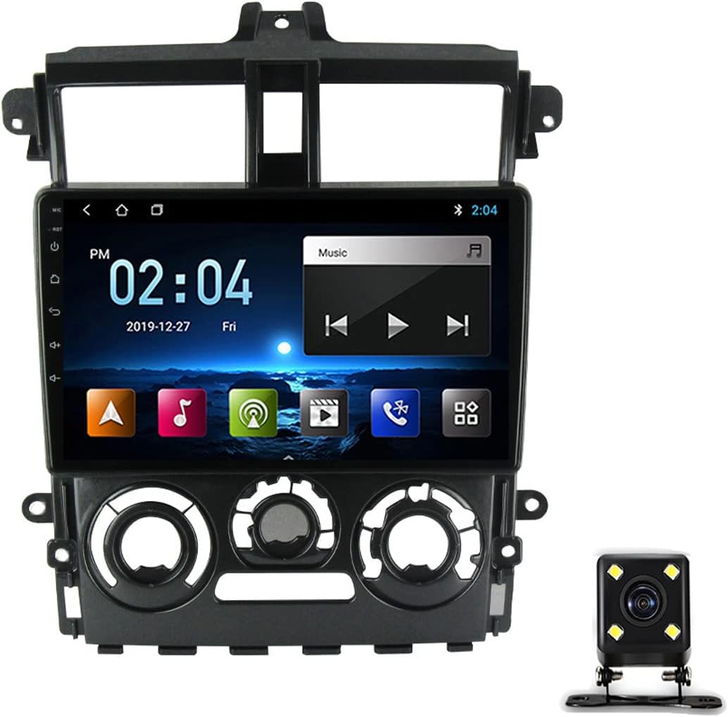 9 Inch Car Stereo Bluetooth Car Radio Touch Screen Entertainment Multimedia MP5 Player for Mitsubishi Colt Plus 2007-2012 with Hands Free Calling Support Mirror Link/USB/SWC/Carplay