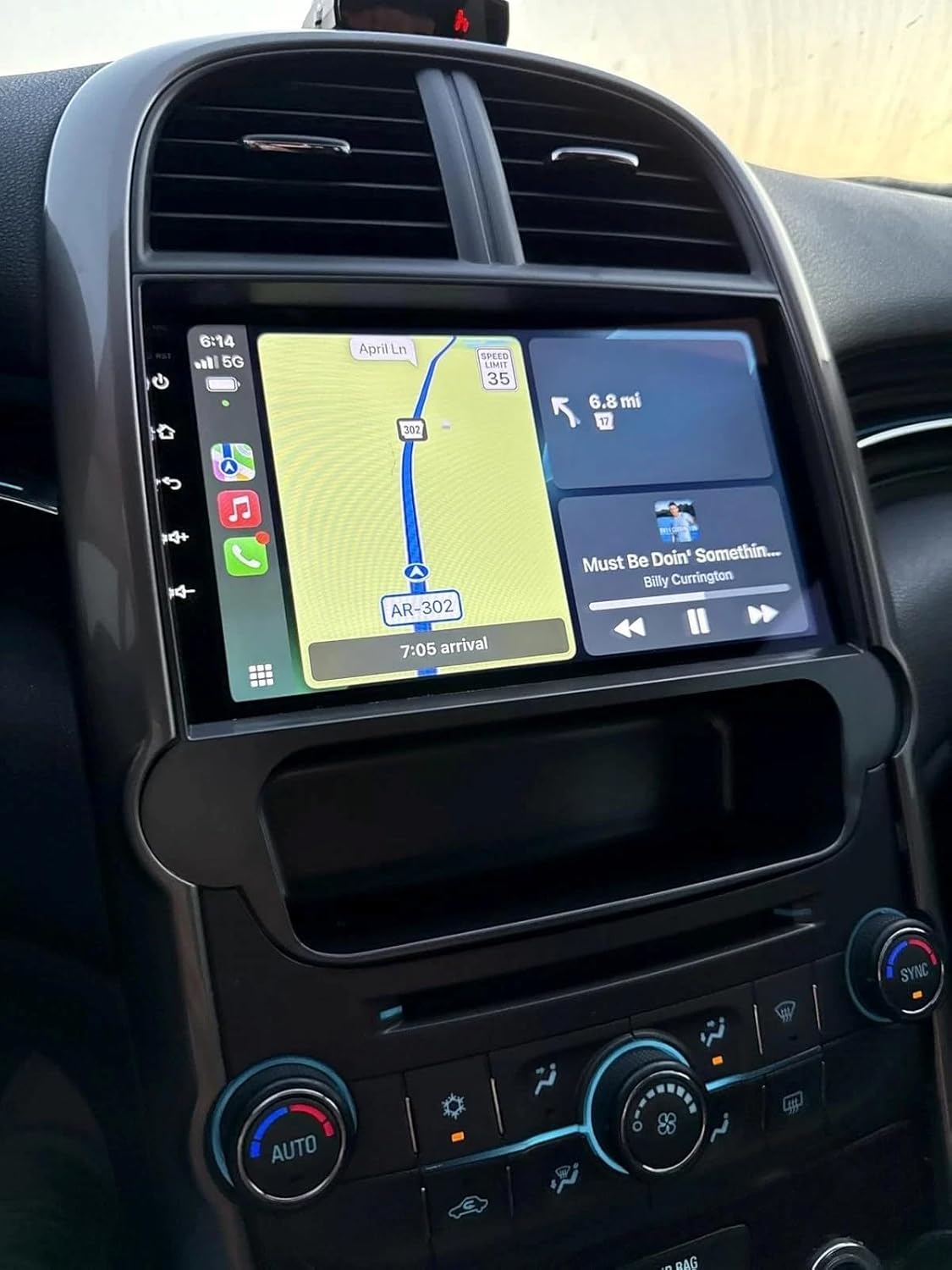 Double Din Radio Screen for Chevrolet Malibu 2014 Radio Upgrade Compatible with Wireless Carplay Android Auto, Touchscreen Car Stereo with Bluetooth WiFi FM GPS Navigation Multimedia Player Head Unit