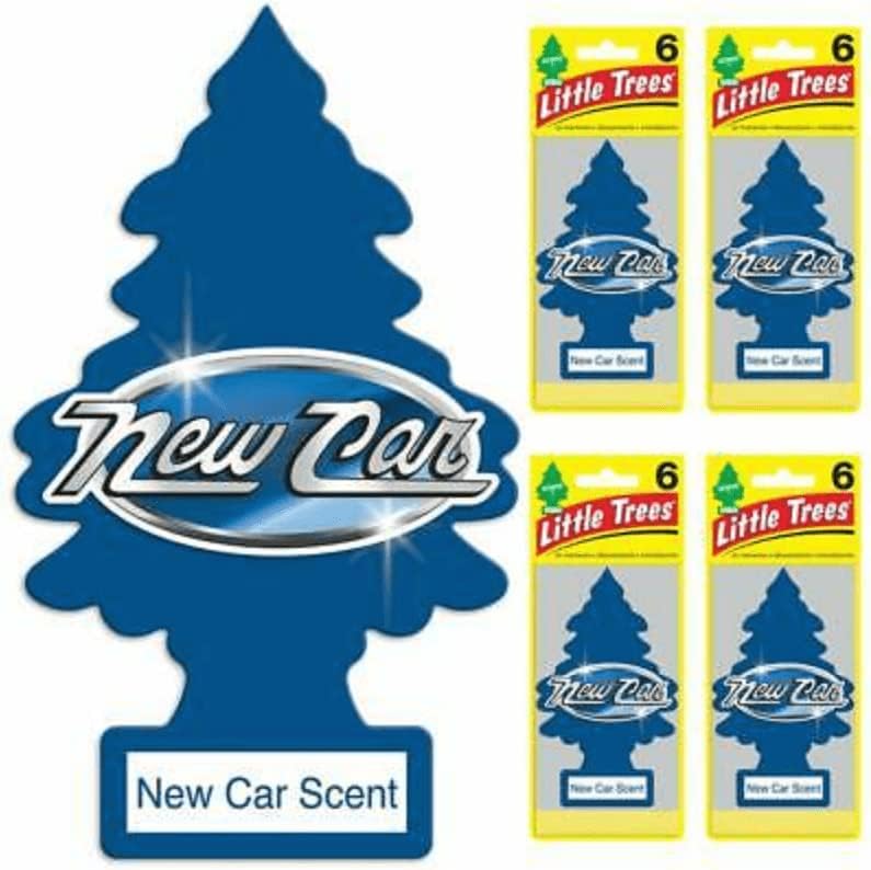 Little Trees U1P-10189-6PK Air Freshener (New Car Scent Pk24)