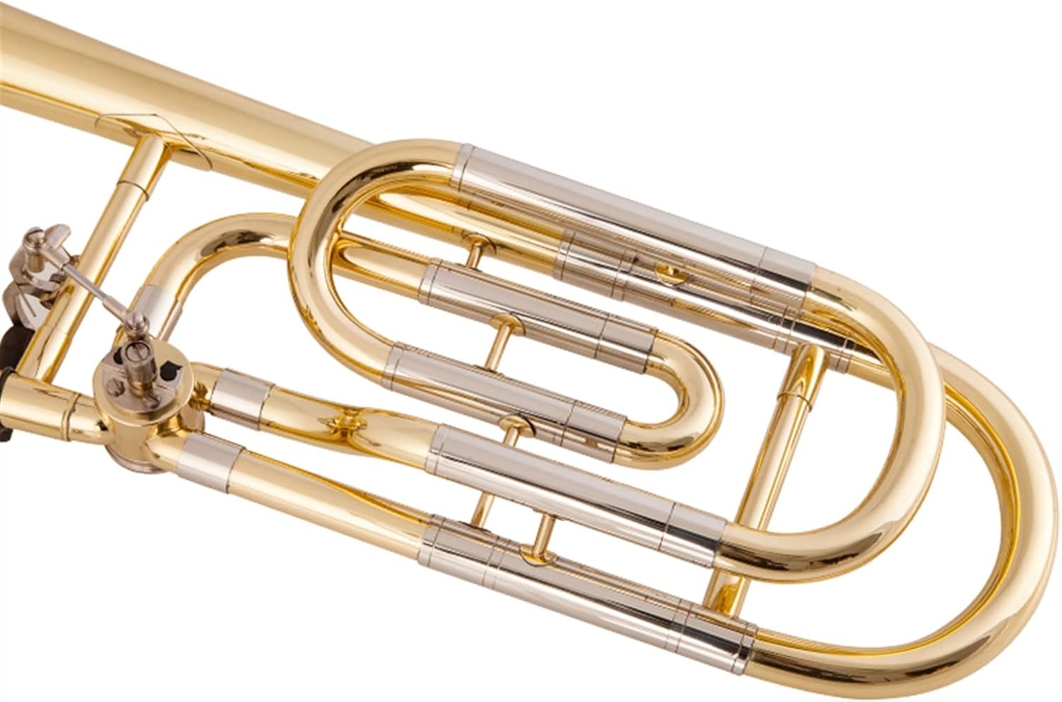 FLFL Student Trombone B Flat to F Key Tenor Trombone Musical Instrument Brass Band