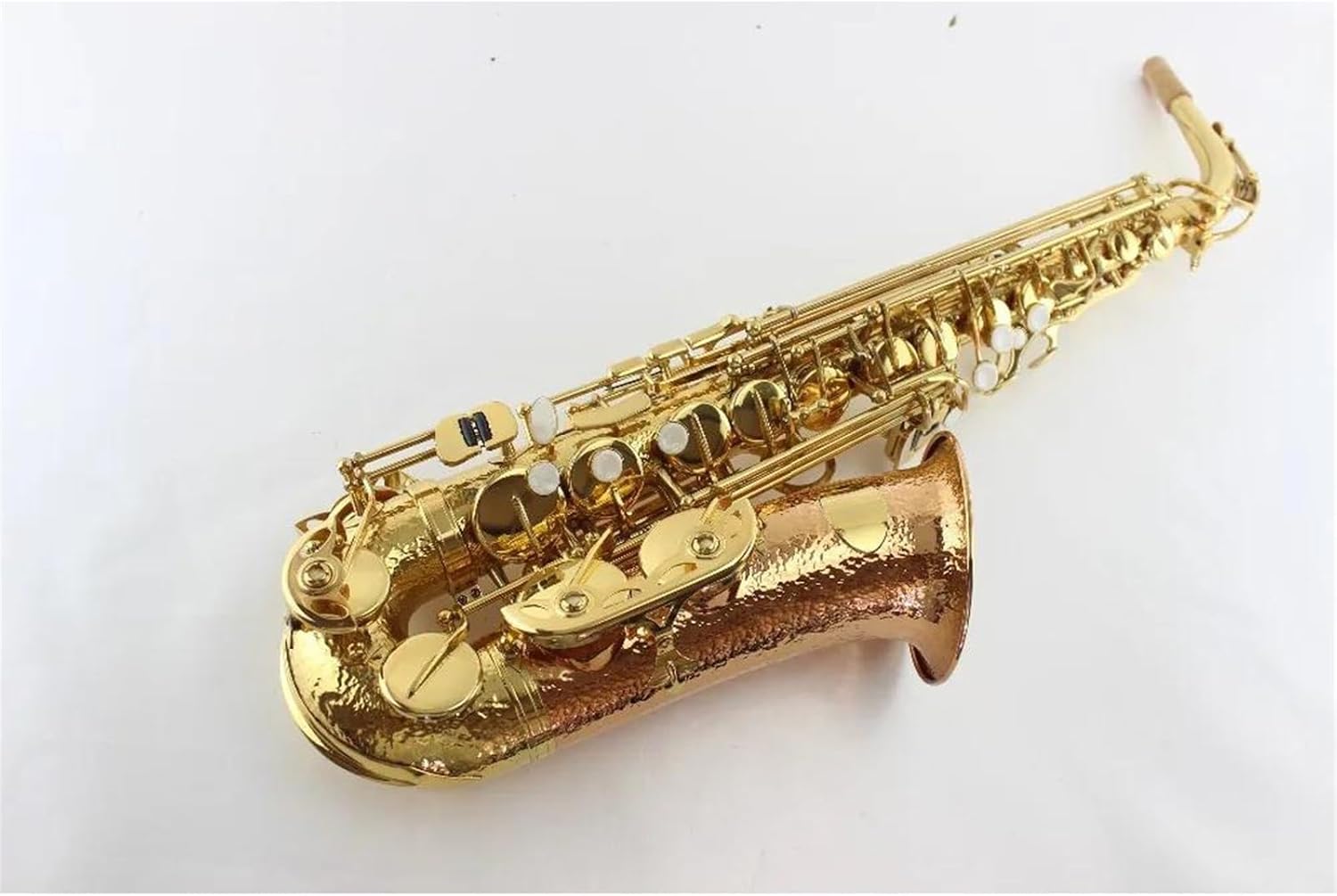 Woodwind Instruments Eb Alto Saxophone Phosphorus Copper Gold Lacquer E Flat Alto Sax Musical Instrument With Case