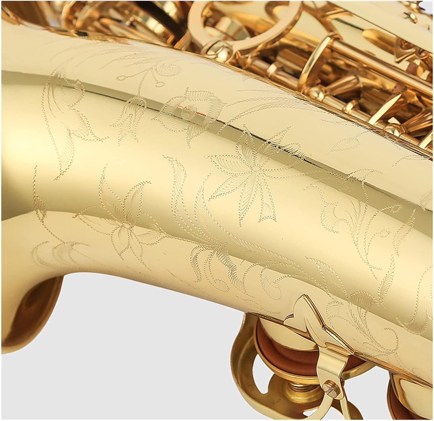 Sax Beginners Kit Made in France EB Alto Saxophone Brass Gold Lacquer Music Instrument E- Flat Sax with Case Accessories Wind Instrument
